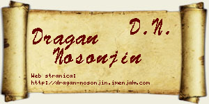 Dragan Nosonjin vizit kartica